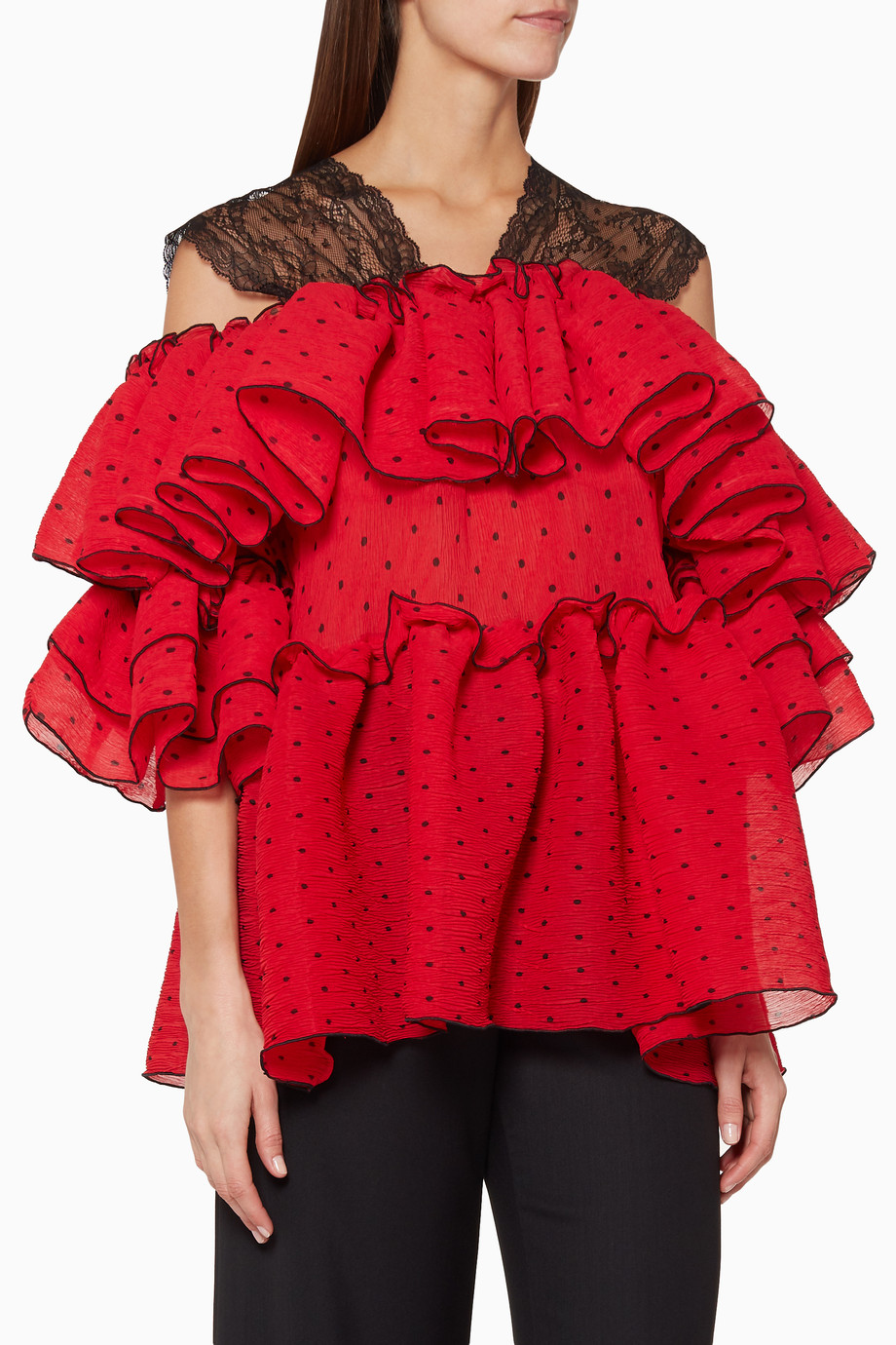 Shop Romance Was Born Red Red Strawberry Kisses Blouse For