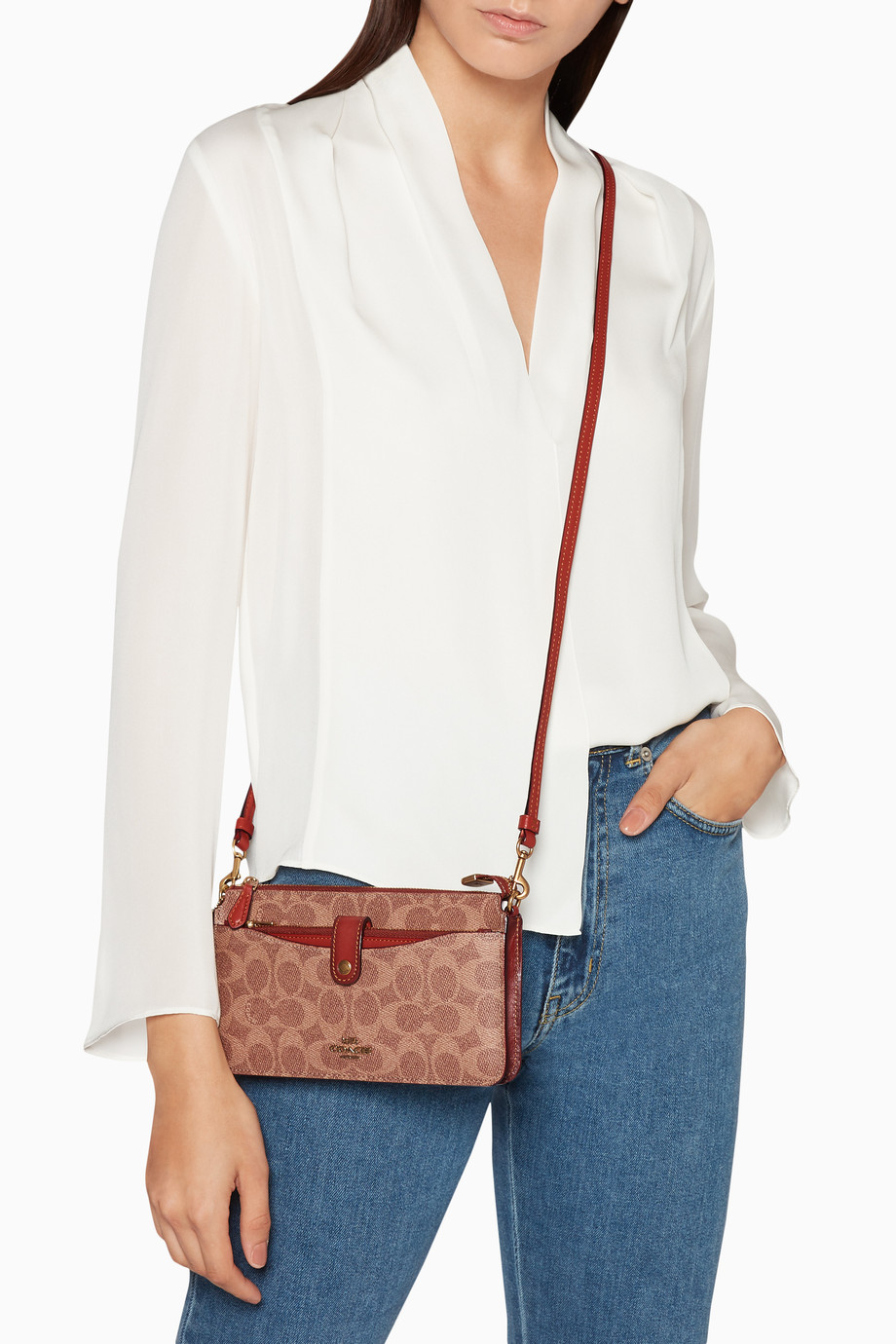 Shop Coach Brown Noa PopUp Messenger Bag for Women Ounass UAE