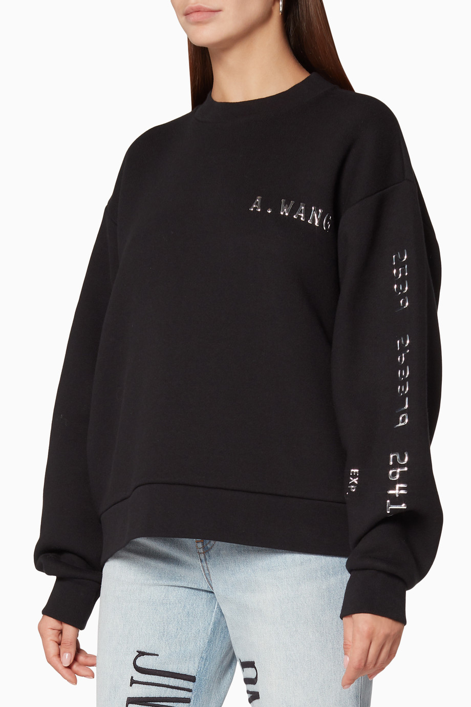 alexander wang credit card sweatshirt