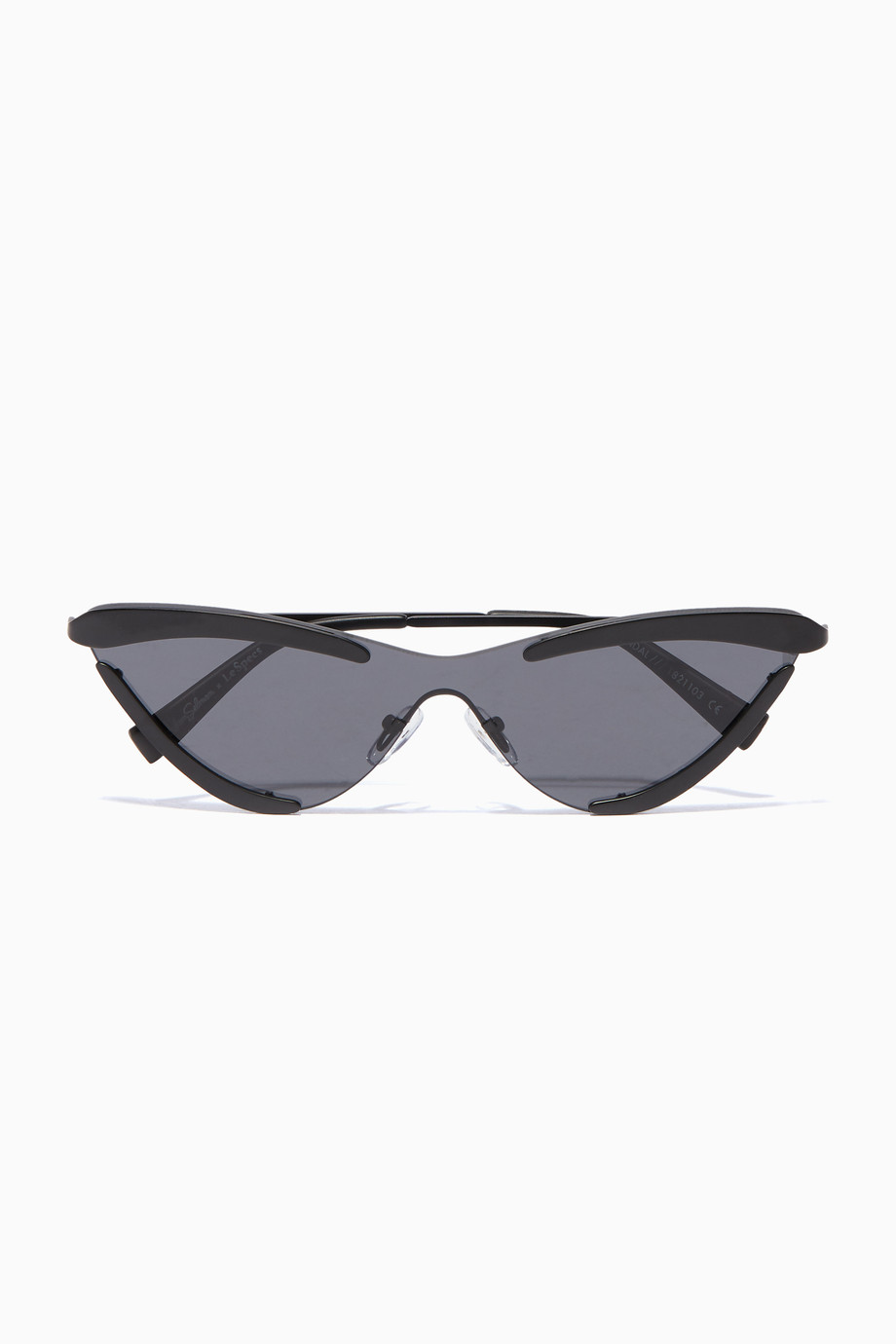 Shop Le Specs Black Black Le Specs X Adam Selman The Scandal Sunglasses ...