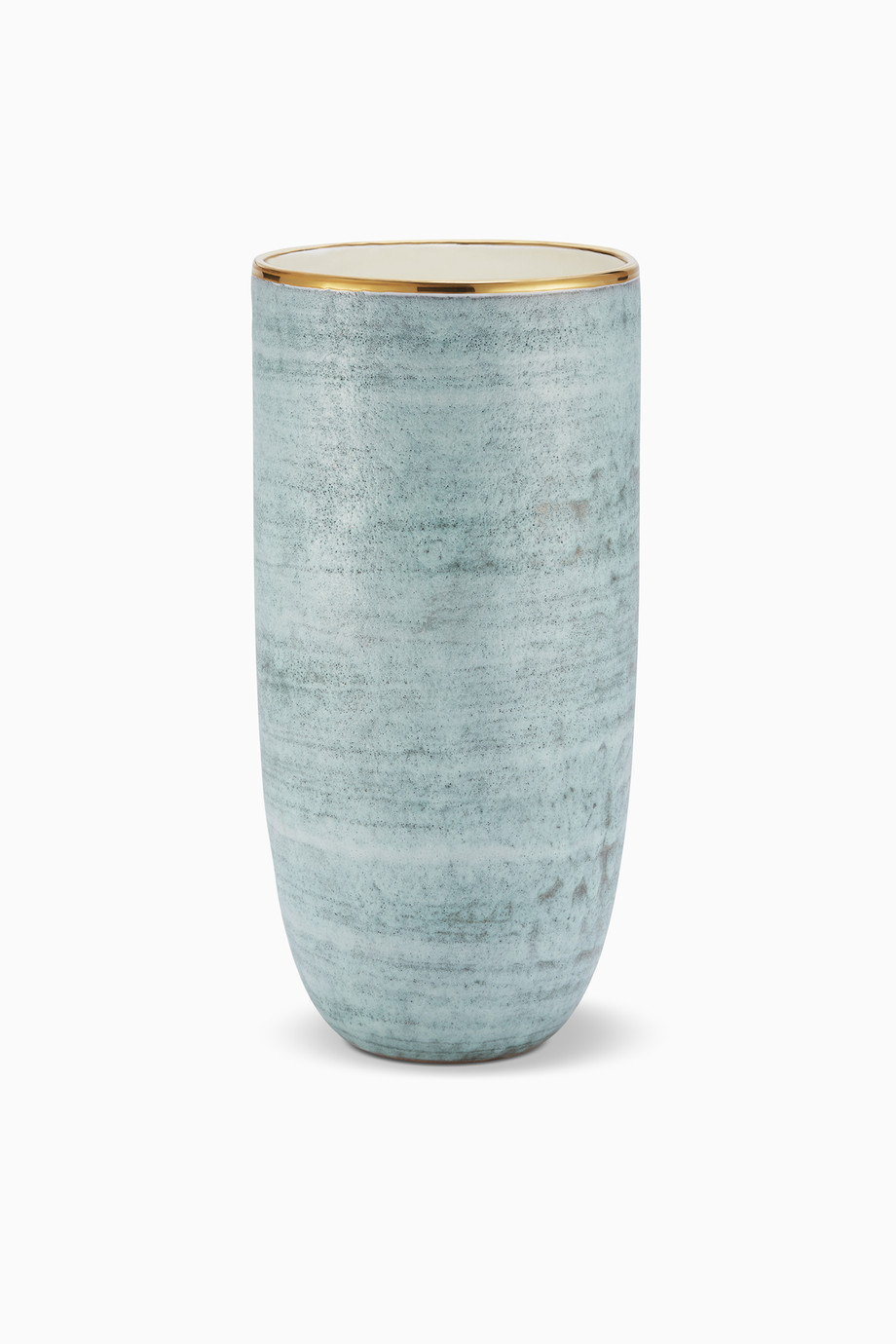 Shop Aerin Multicolour Blue Gold Calinda Tall Vase For Women