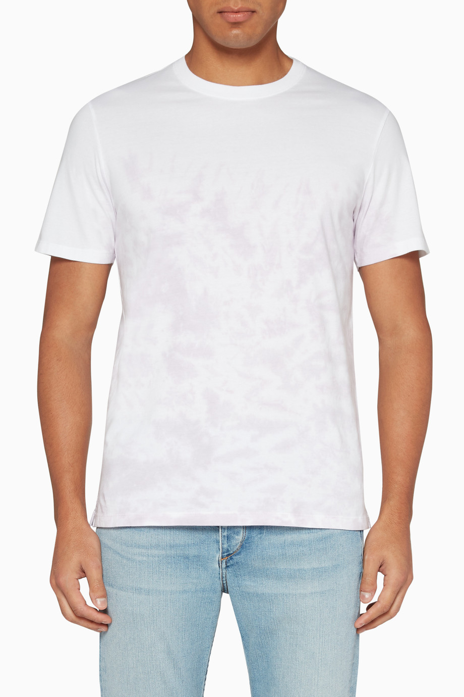 Shop Club Monaco Blue Dip Dye Print T Shirt For Men Ounass