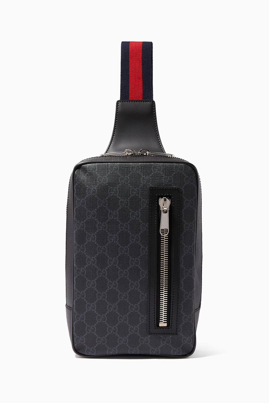 Shop Gucci Black Gg Supreme Messenger Cross Body Bag For Men Ounass