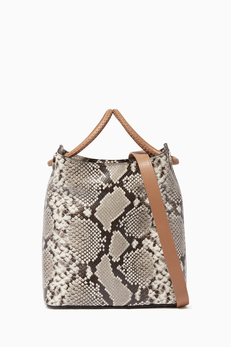 Shop Elleme Grey Small Vosges Snake-Print Tote Bag for Women | Ounass UAE