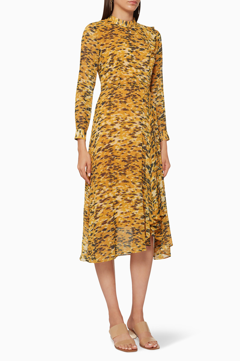 Shop Whistles Multicolour Ines Ikat Animal Dress For Women Ounass Kuwait