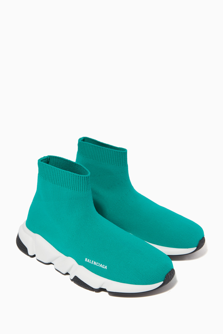 balenciaga speed knit womens blue