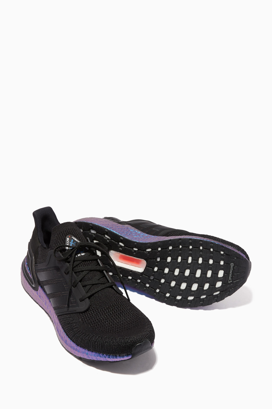 Shop adidas Originals Black Ultraboost 20 Sneakers for Men ...