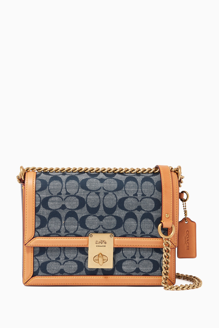 Coach Hutton Shoulder Bag White