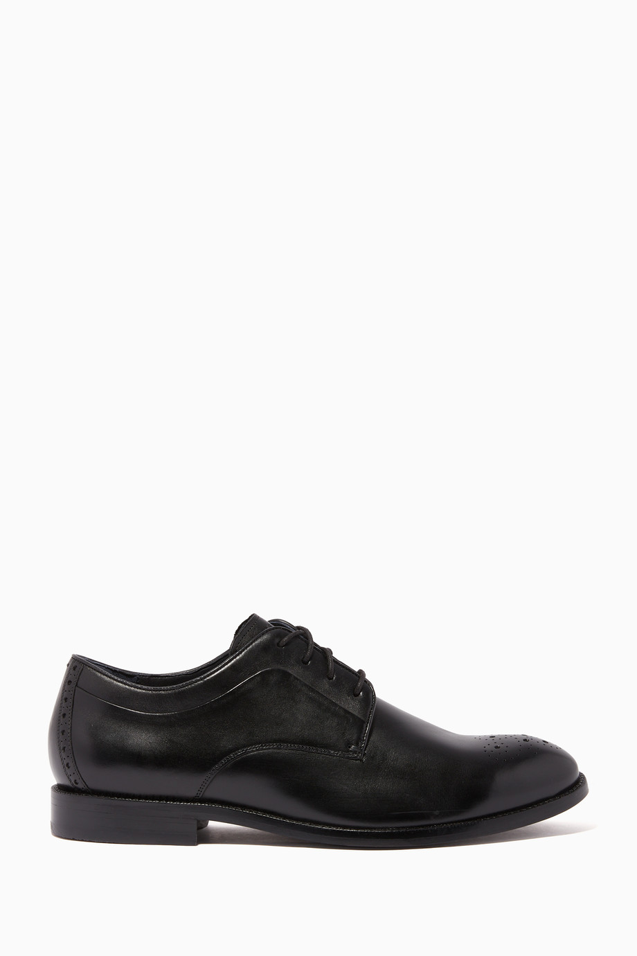 Shop Cole Haan Black Harrison Grand 2 0 Leather Oxford Shoes For