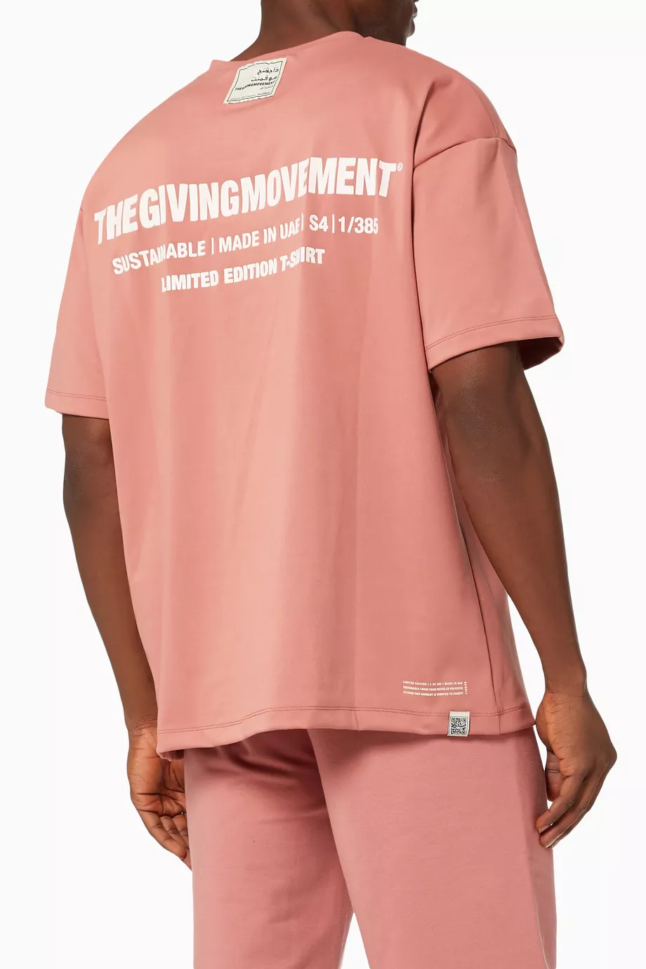 Shop The Giving Movement Pink Organic Bamboo Oversized T-shirt for MEN |  Ounass Kuwait