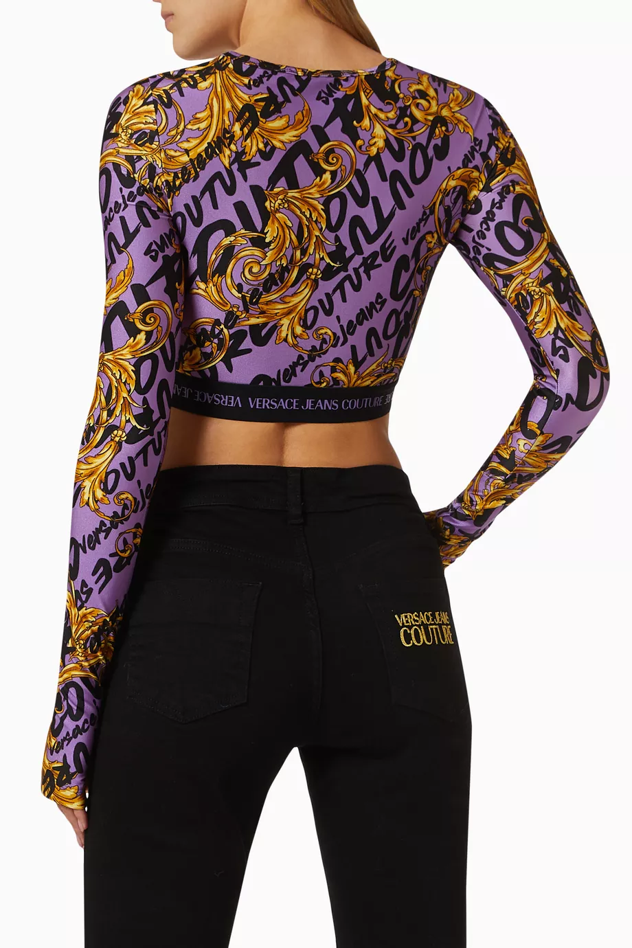 VERSACE JEANS COUTURE 新品 タグ付き 保管傷 総柄ブルゾン-